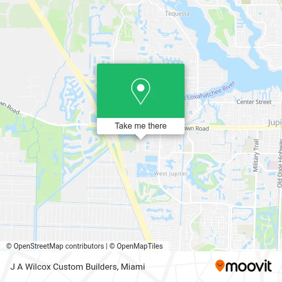 J A Wilcox Custom Builders map