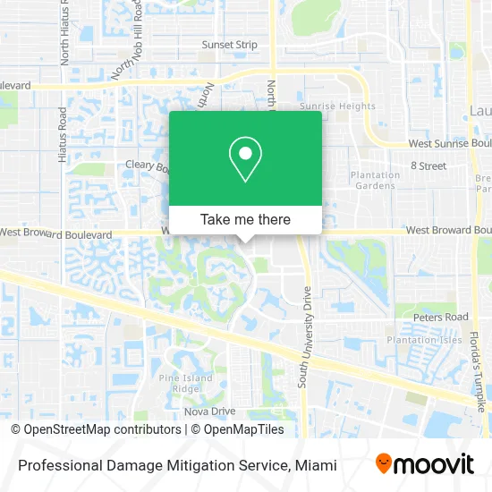 Professional Damage Mitigation Service map