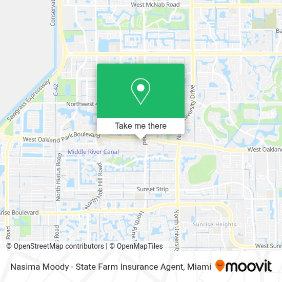 Nasima Moody - State Farm Insurance Agent map