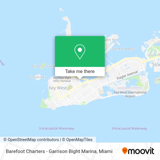 Barefoot Charters - Garrison Bight Marina map