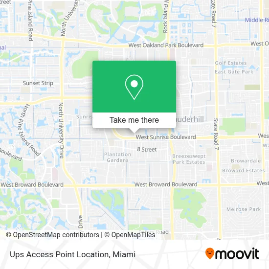 Ups Access Point Location map