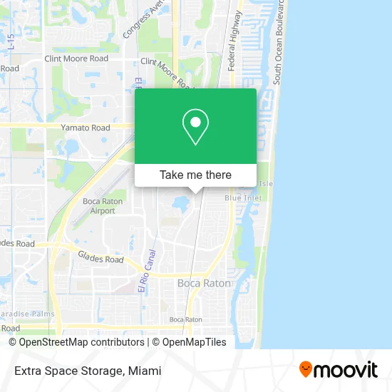 Extra Space Storage map