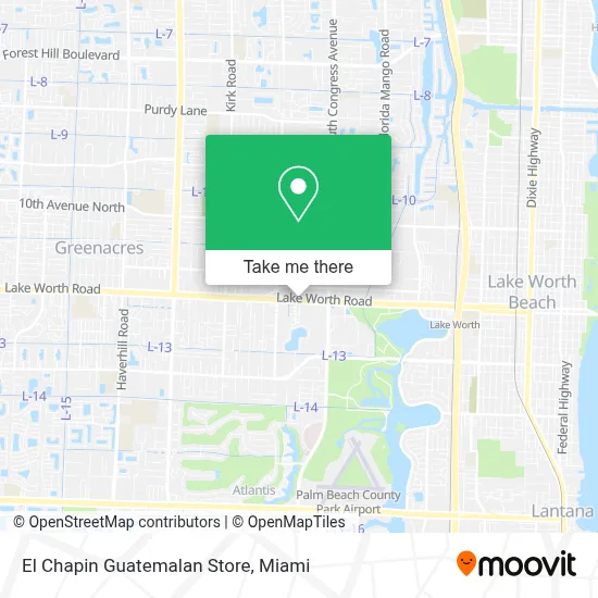 El Chapin Guatemalan Store map