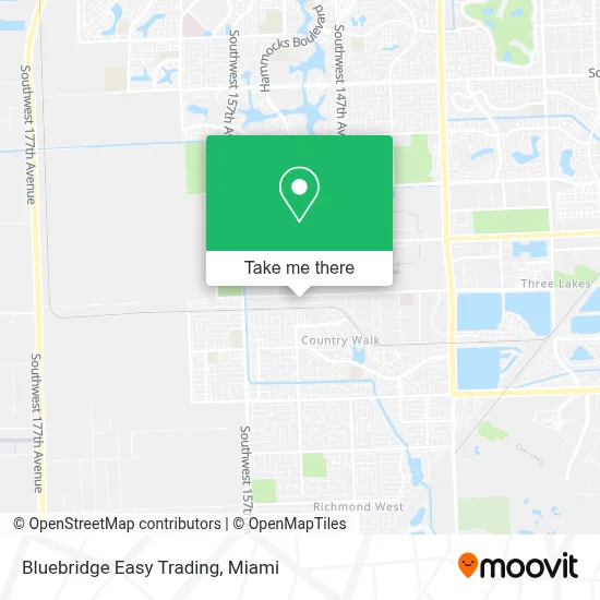 Bluebridge Easy Trading map
