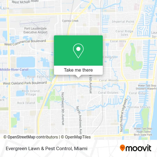Evergreen Lawn & Pest Control map