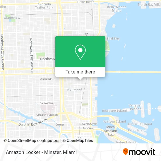 Amazon Locker - Minster map