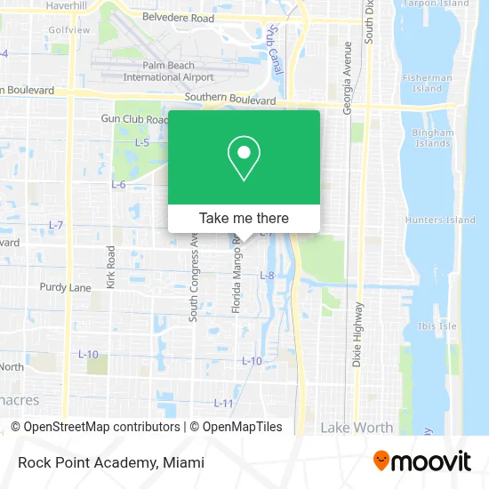 Rock Point Academy map