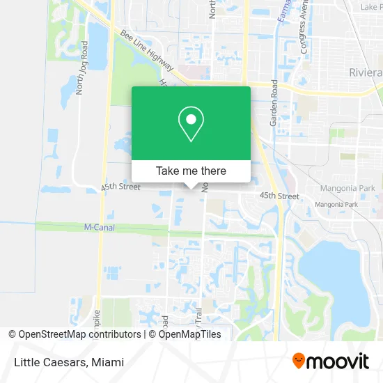 Little Caesars map