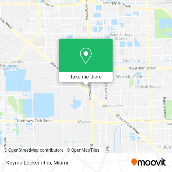 Keyme Locksmiths map