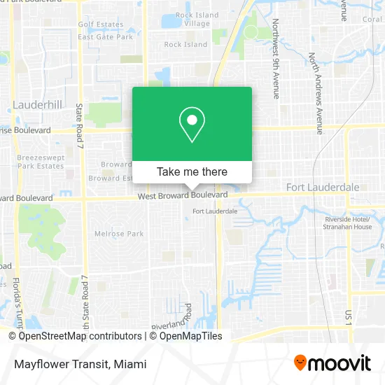 Mayflower Transit map