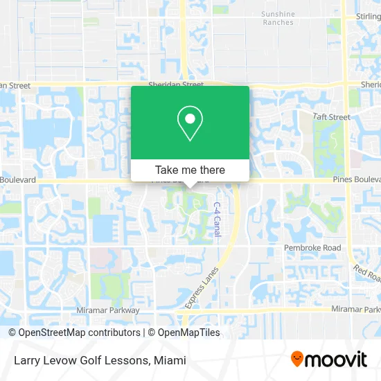 Larry Levow Golf Lessons map