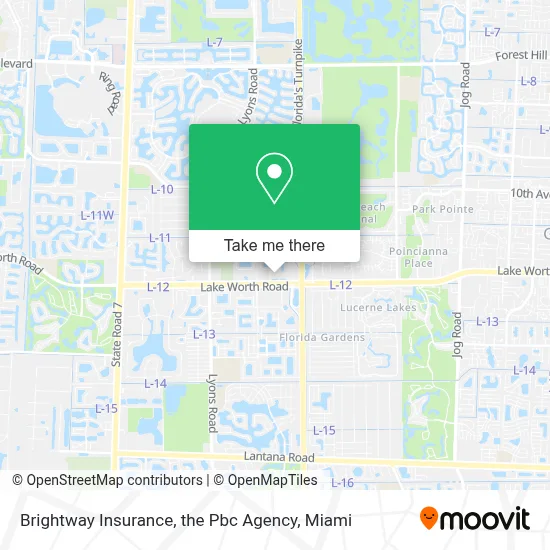 Brightway Insurance, the Pbc Agency map