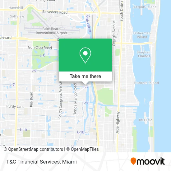 T&C Financial Services map
