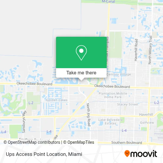 Ups Access Point Location map