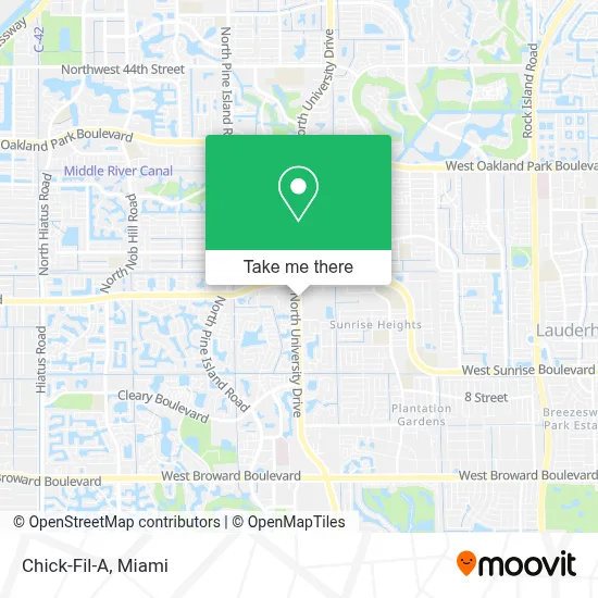Chick-Fil-A map
