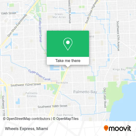 Wheels Express map