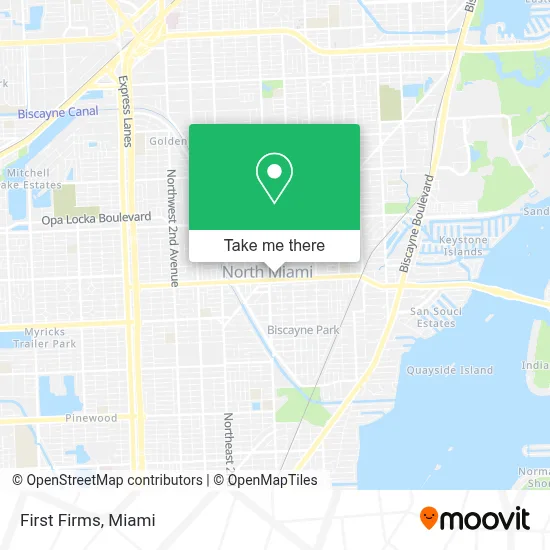First Firms map
