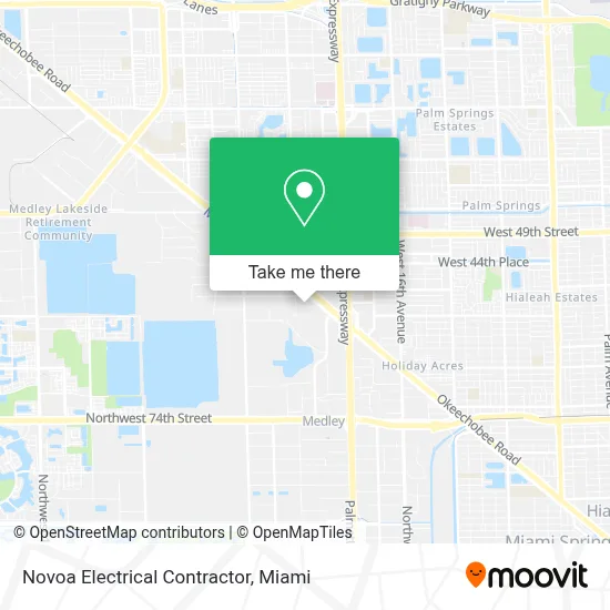 Novoa Electrical Contractor map