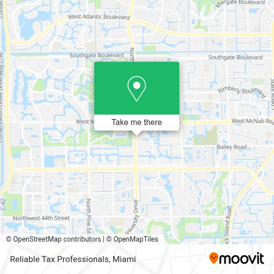 Reliable Tax Professionals map