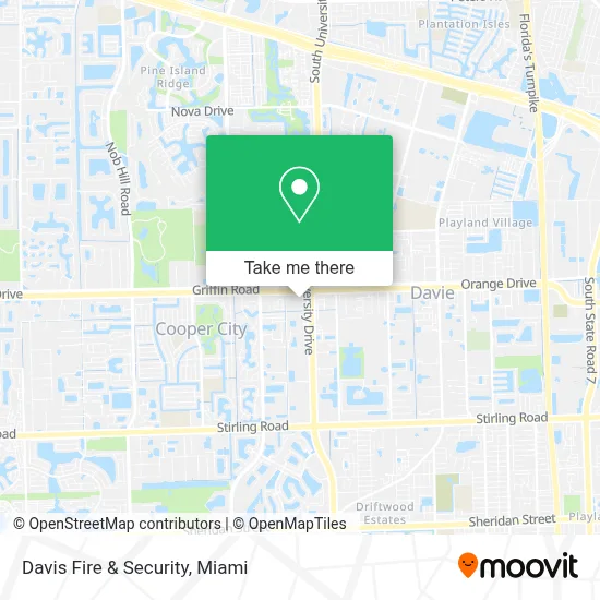 Davis Fire & Security map