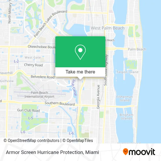Armor Screen Hurricane Protection map
