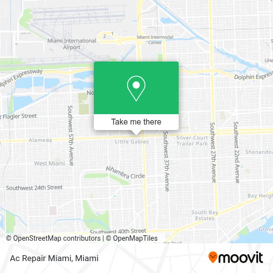 Ac Repair Miami map