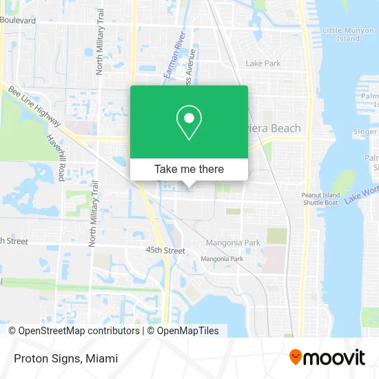 Proton Signs map