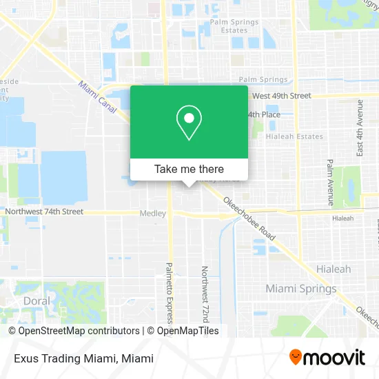 Exus Trading Miami map