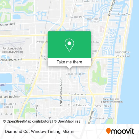 Diamond Cut Window Tinting map