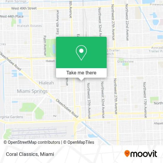 Coral Classics map