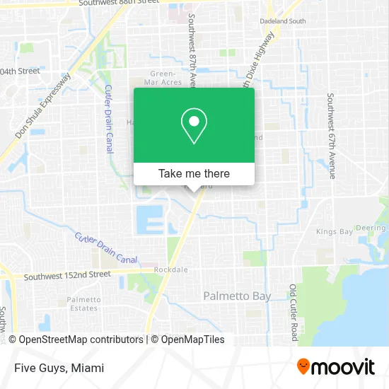 Five Guys map
