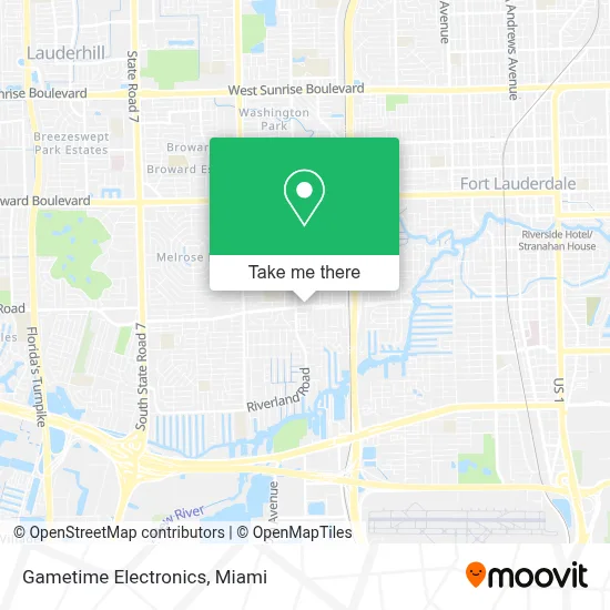 Gametime Electronics map