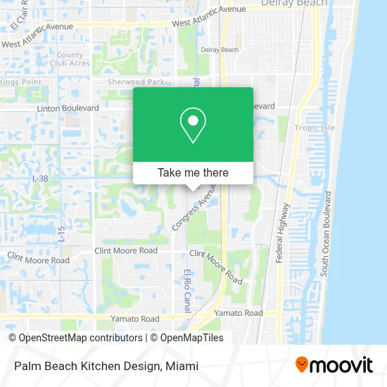 Palm Beach Kitchen Design map