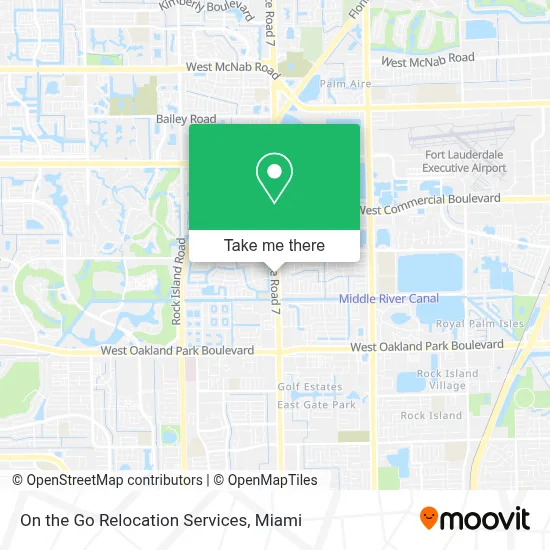 On the Go Relocation Services map