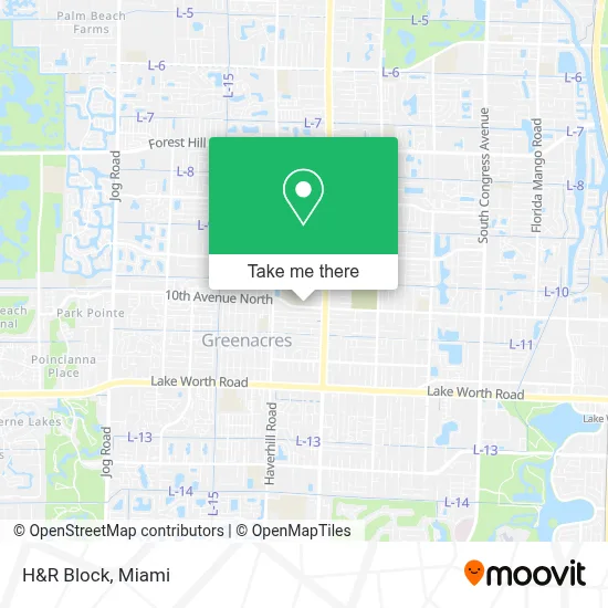 H&R Block map