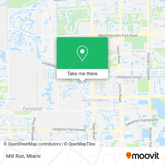 Mill Run map