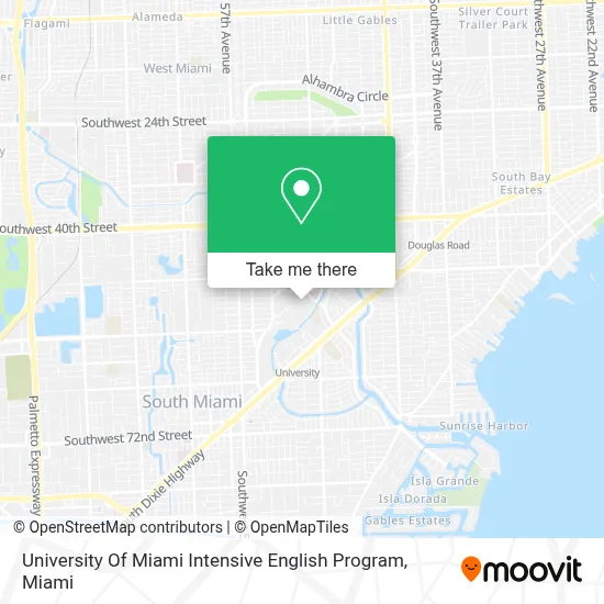 University Of Miami Intensive English Program map