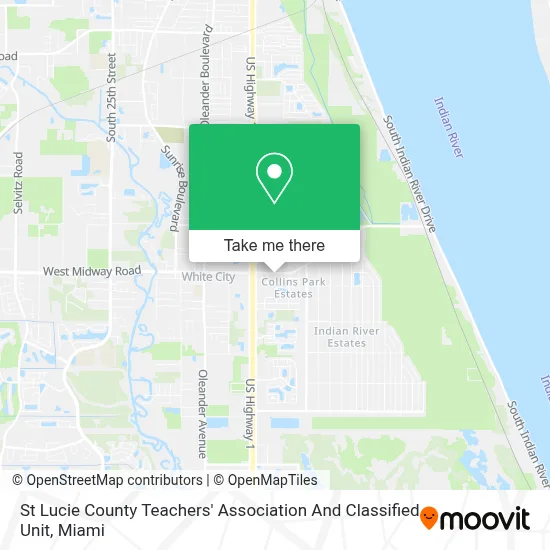 St Lucie County Teachers' Association And Classified Unit map