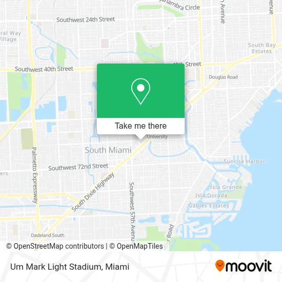 Um Mark Light Stadium map