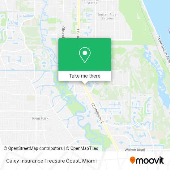 Caley Insurance Treasure Coast map