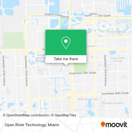 Open River Technology map