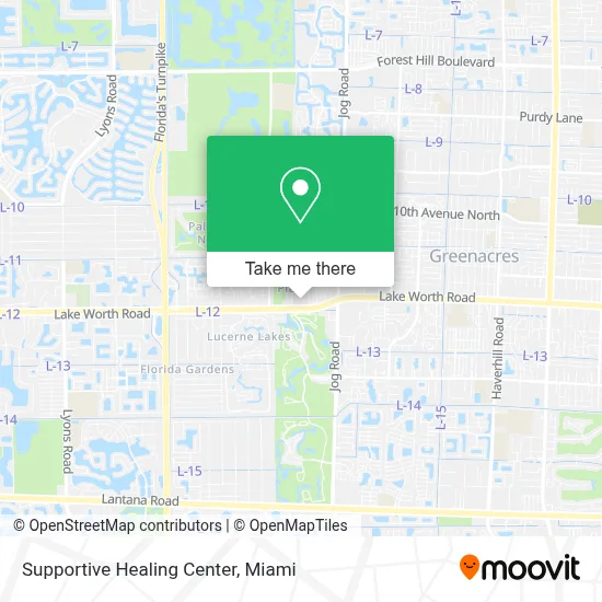 Supportive Healing Center map