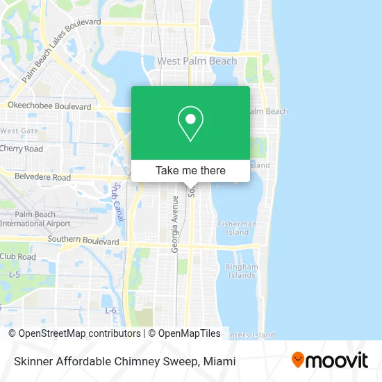 Skinner Affordable Chimney Sweep map