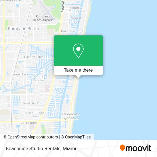 Beachside Studio Rentals map