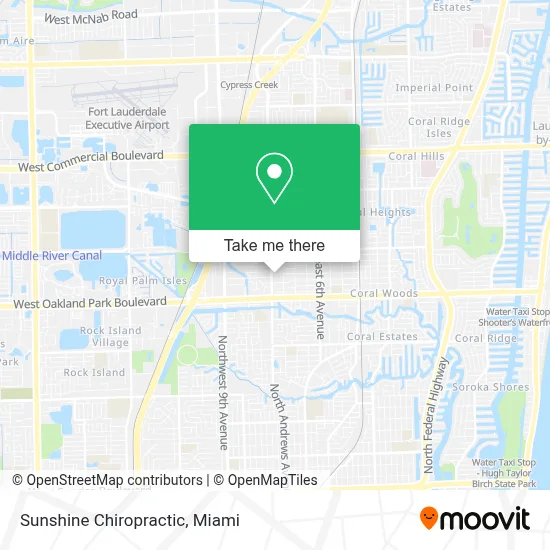 Sunshine Chiropractic map