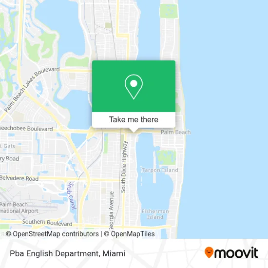 Pba English Department map