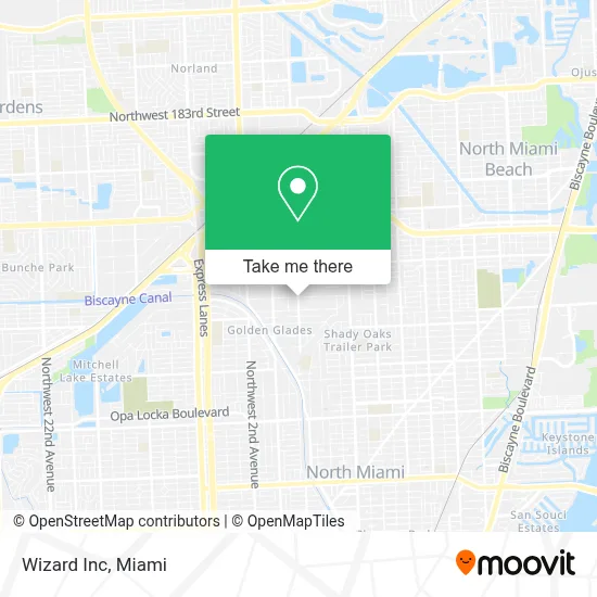 Wizard Inc map