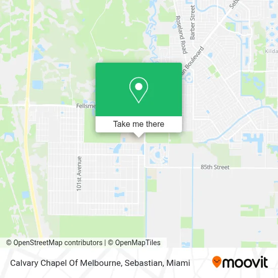 Calvary Chapel Of Melbourne, Sebastian map