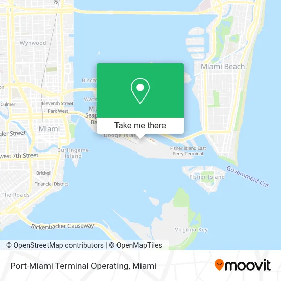 Port-Miami Terminal Operating map