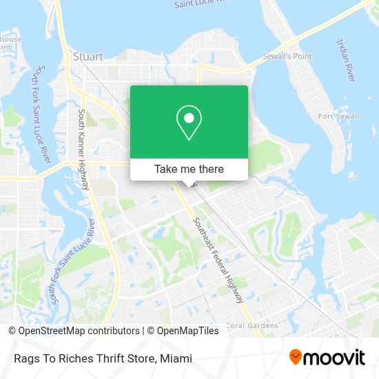 Rags To Riches Thrift Store map